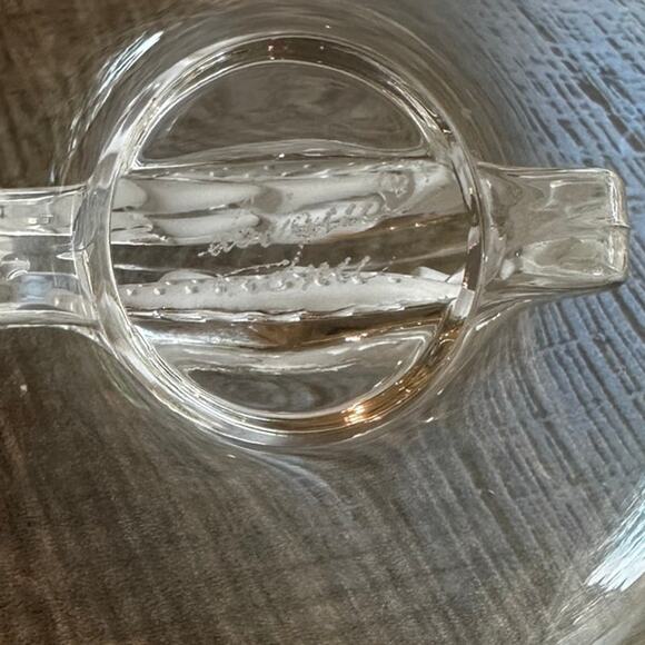 Lalique France Signed Clear Crystal Caravelle Clipper Ship Jewelry Trinket Dish - Picture 4 of 6